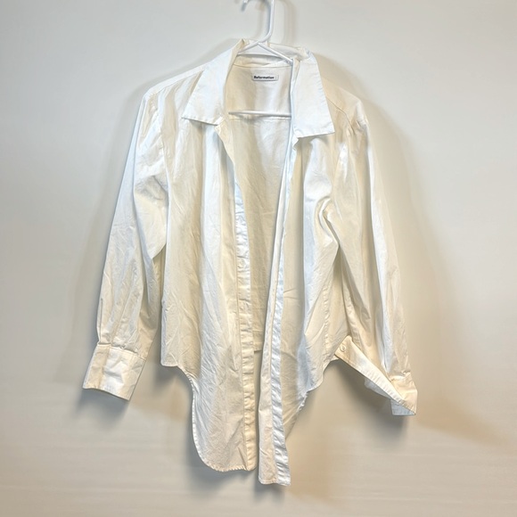 Reformation Tie Front Button Down - Medium - Picture 3 of 5